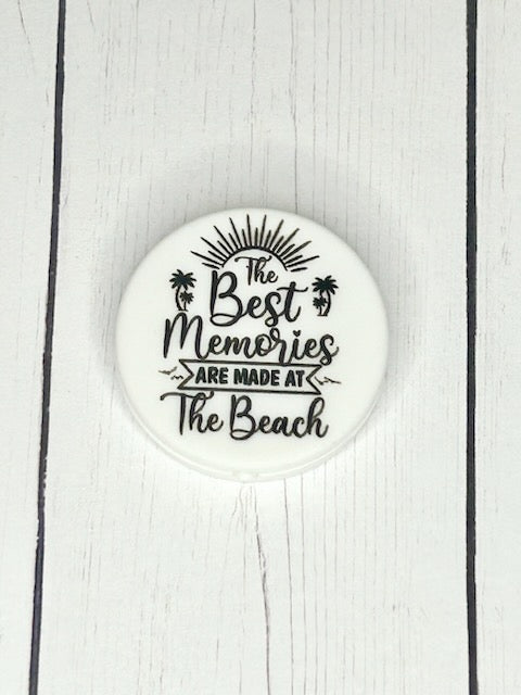 "The Best Memories, Are Made At The Beach" Focal Bead