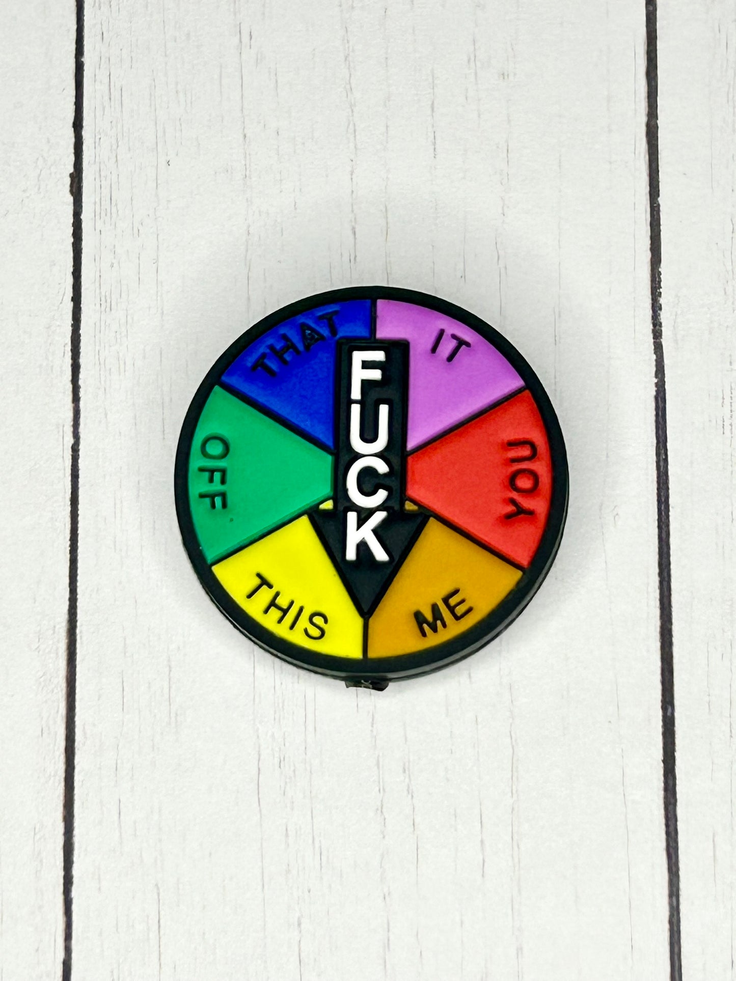 "Fuck It Wheel" Focal Bead