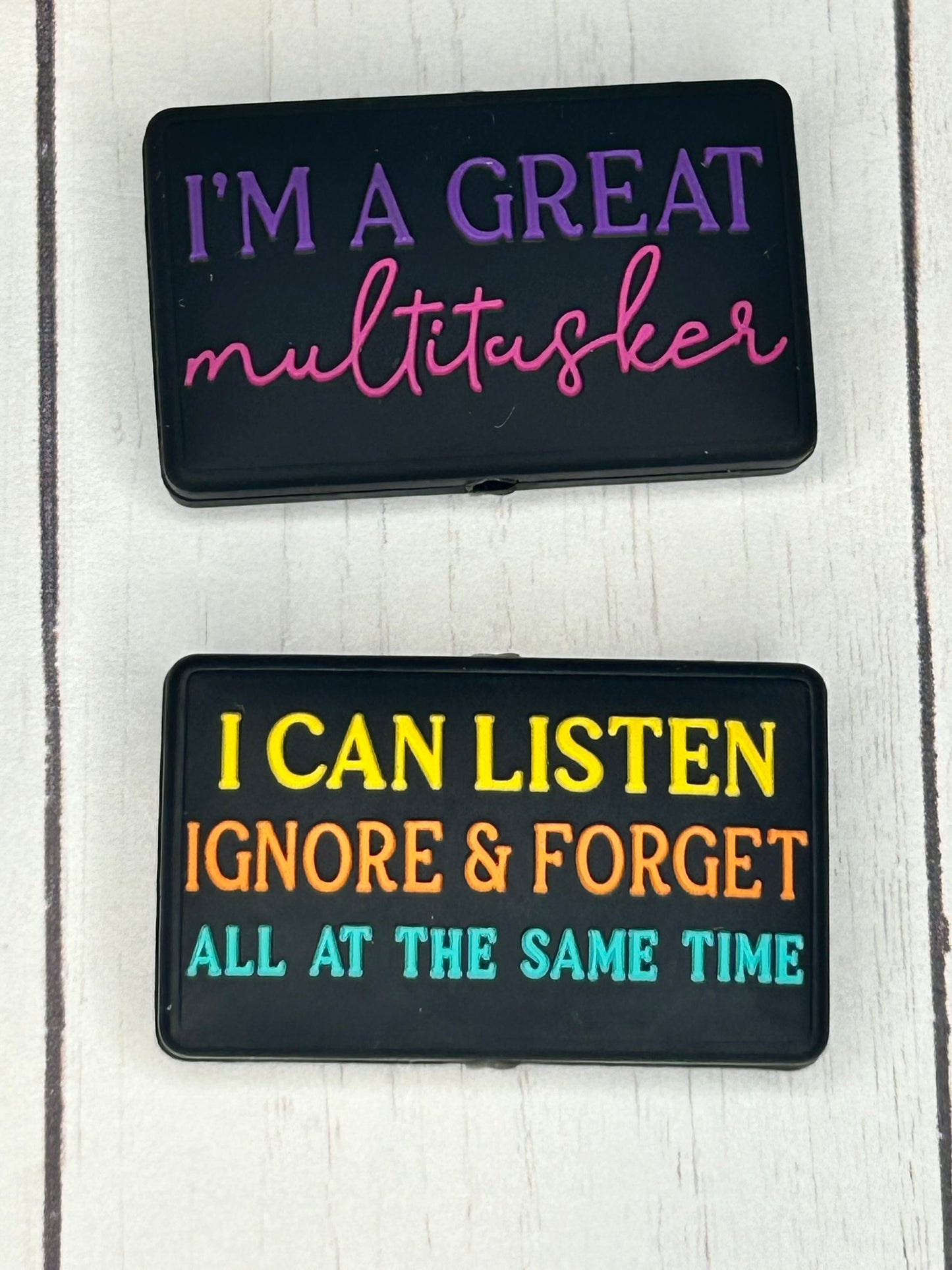 "I'm A Great Multitasker, I Can Listen, Ignore & Forget, All At The Same Time" Focal Bead