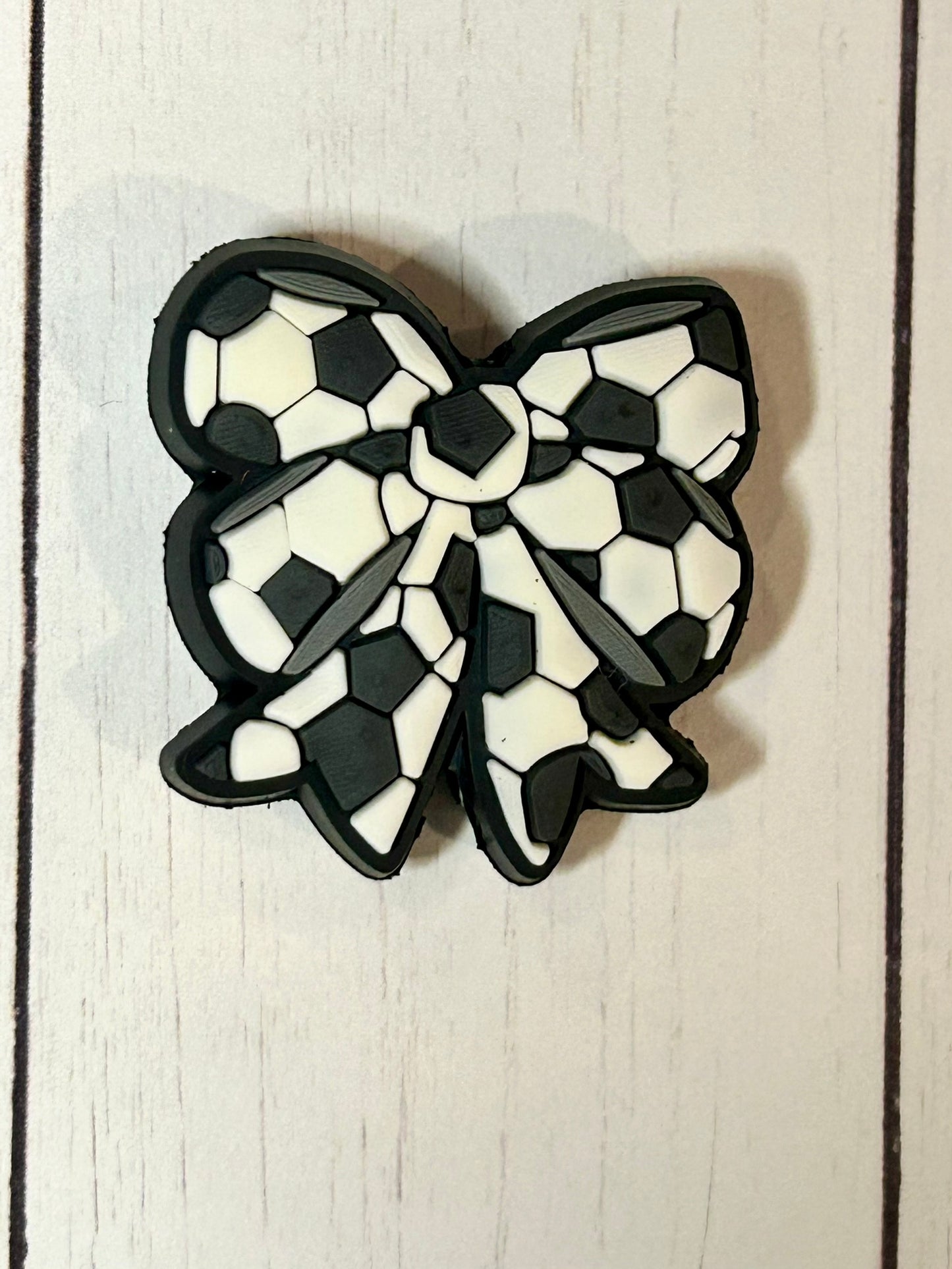 Soccer Bow Focal Bead