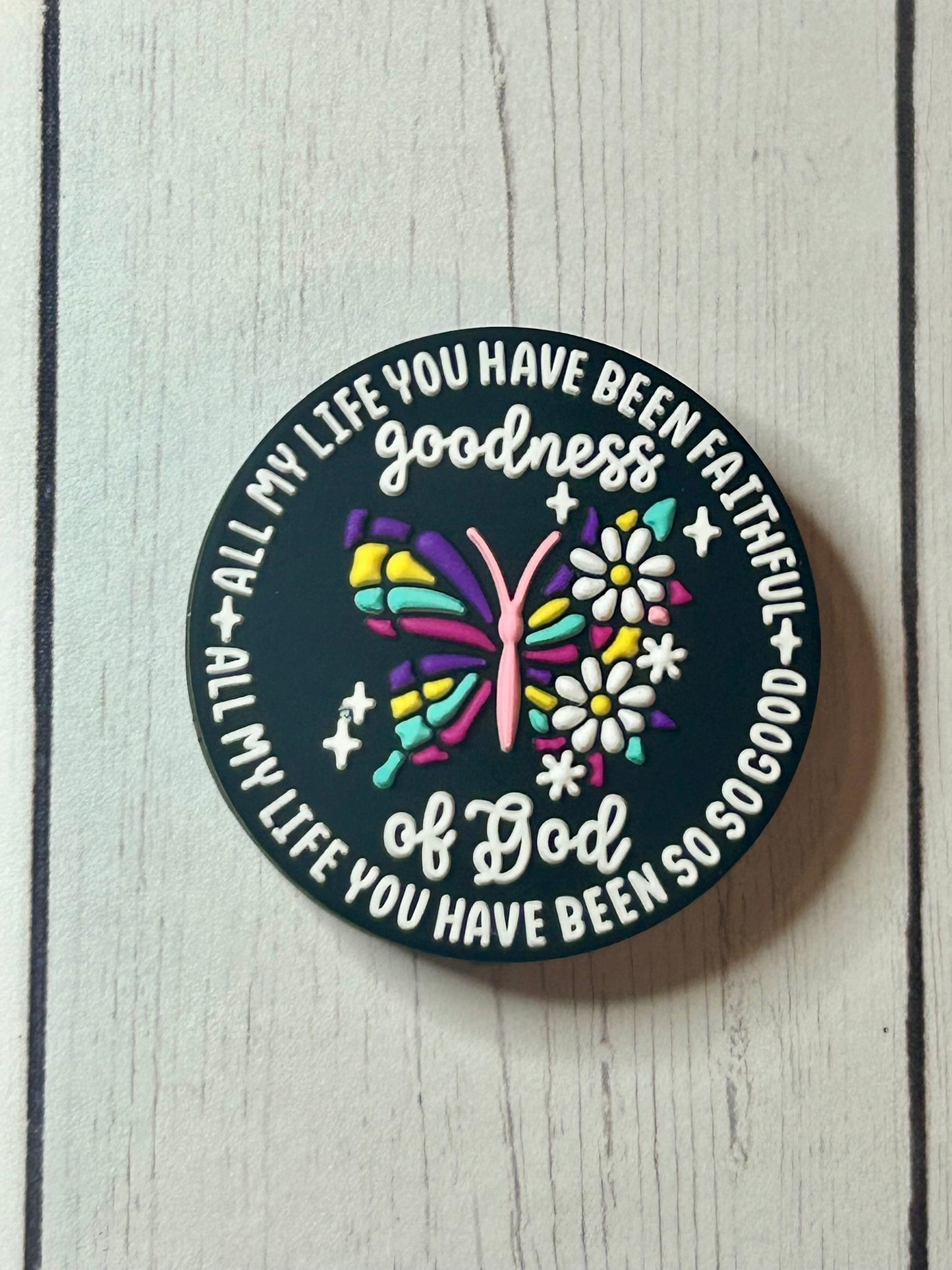 "All My Life You Have Been Faithful, Goodness of God" Focal Bead