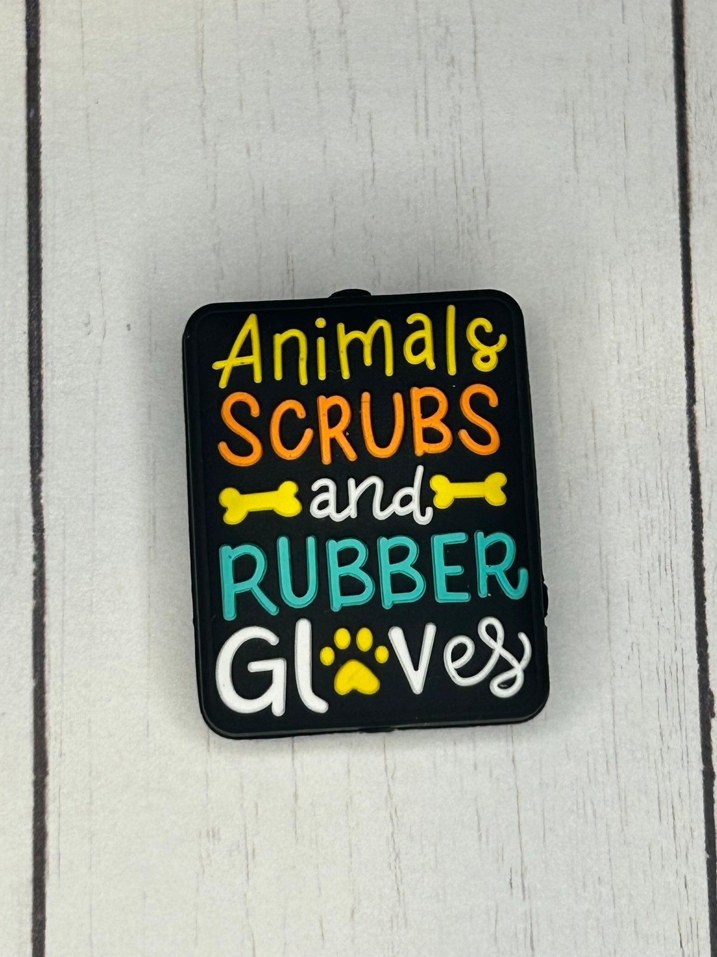 "Animals, Scrubs & Rubber Gloves" Focal Bead