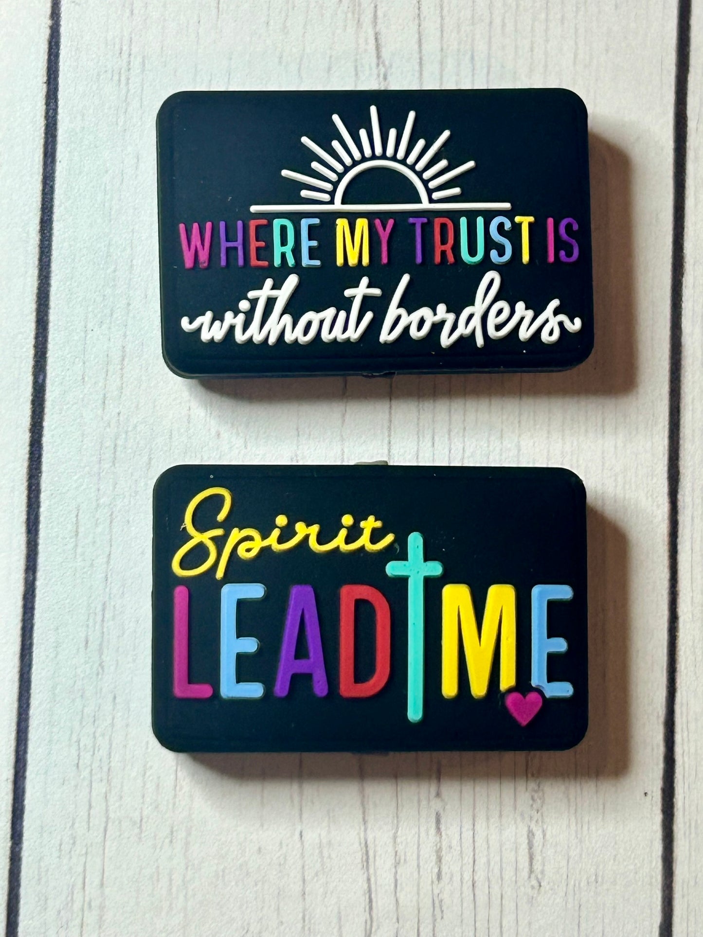 "Where My Trust Is Without Boarders" Focal Bead