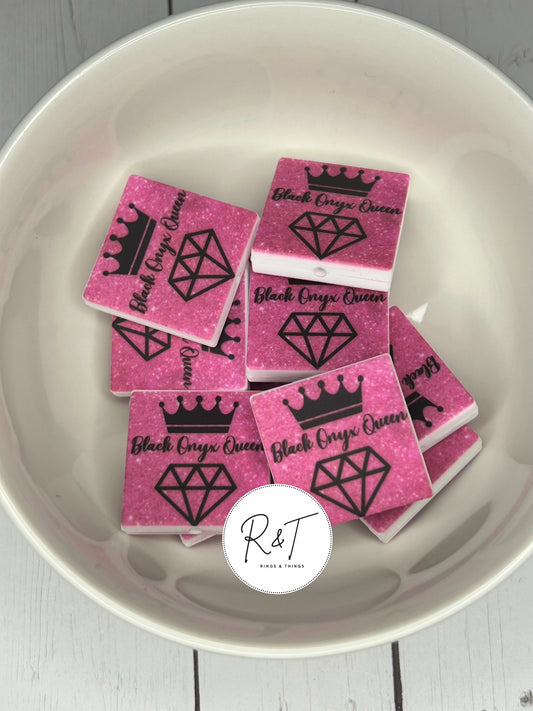 EXCLUSIVE - "Black Onyx Queen" - Bomb Party Inspired Focal Bead