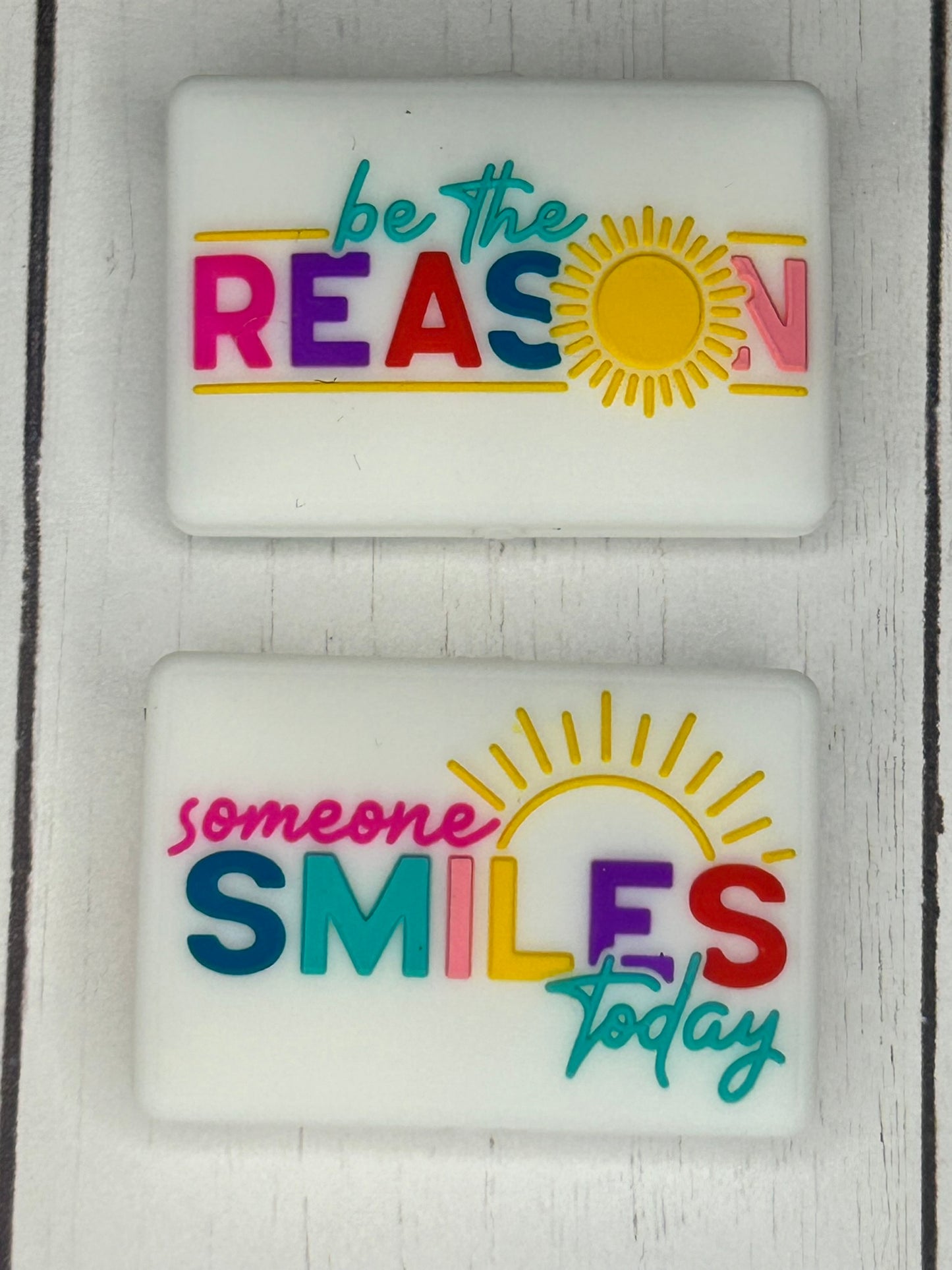 "Be The Reason Someone Smiles Today" Focal Bead