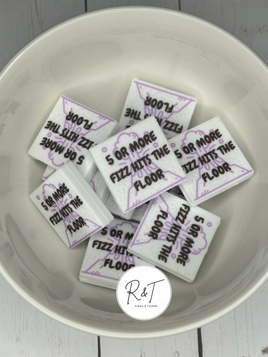 EXCLUSIVE - "5 or More, Fizz Hits The Floor" - Bomb Party Inspired Focal Bead