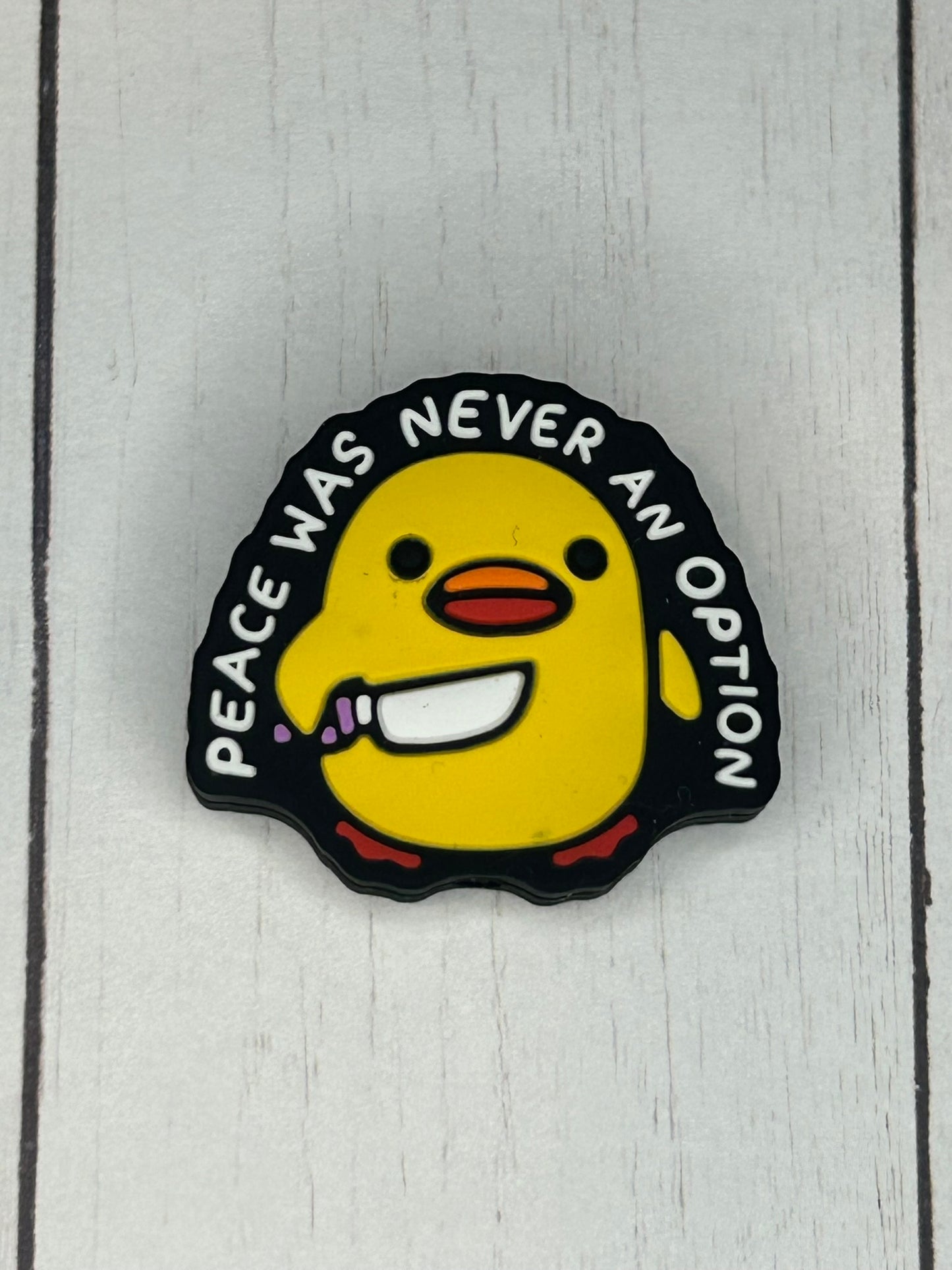 "Peace Was Never An Option" Focal Bead