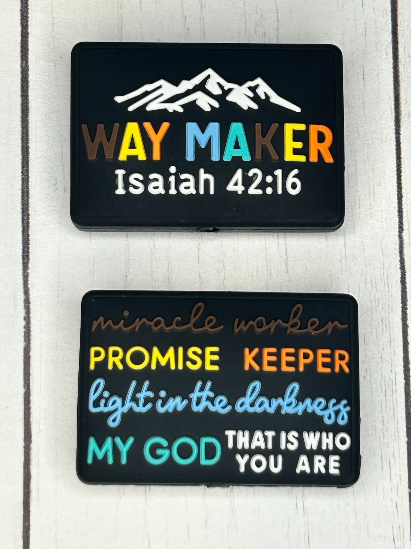 "Way Maker, Miracle Worker" Focal Bead