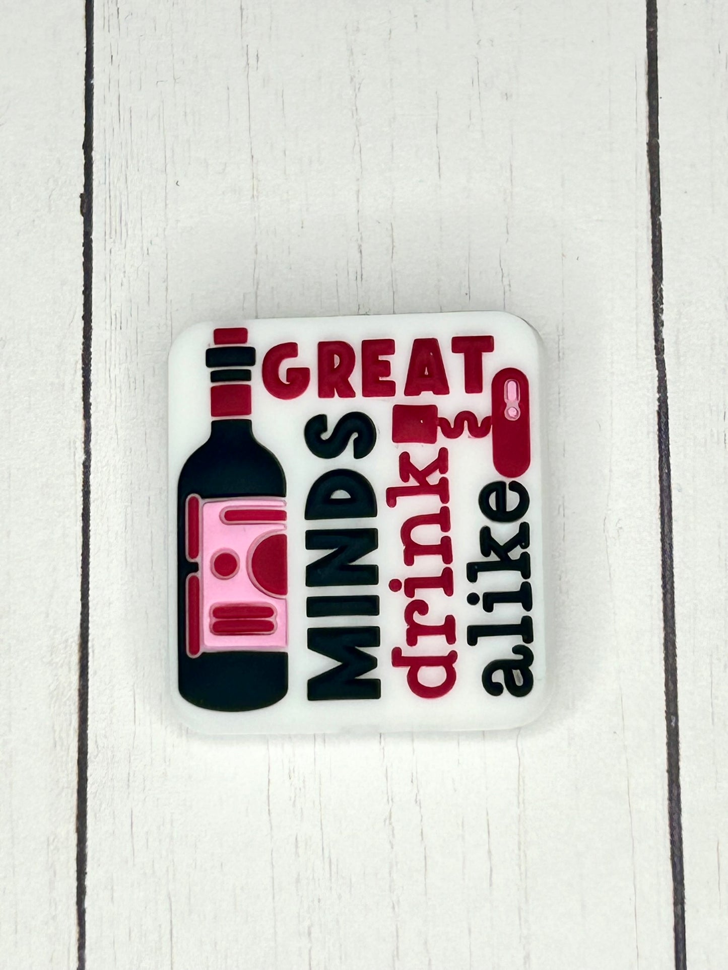 "Great Minds Drink Alike" Focal Bead