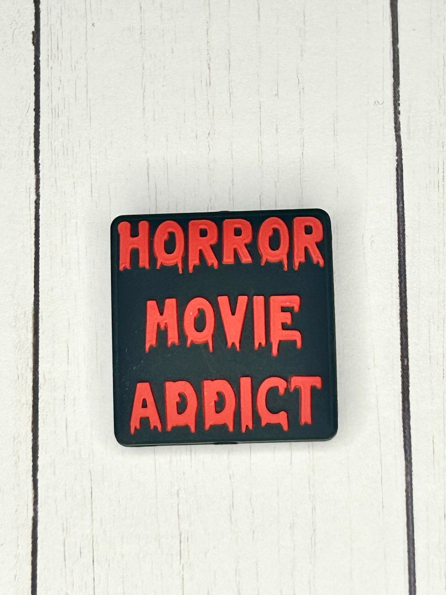 "Horror Movie Addict" Focal Bead