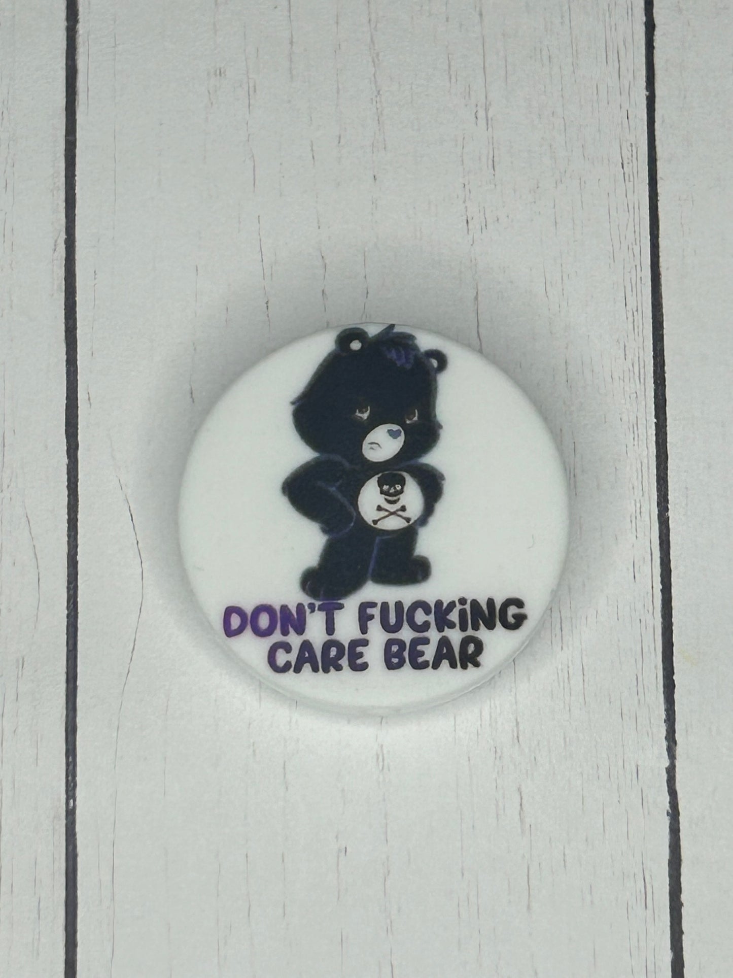 "Don't Fucking Care Bear" Focal Bead