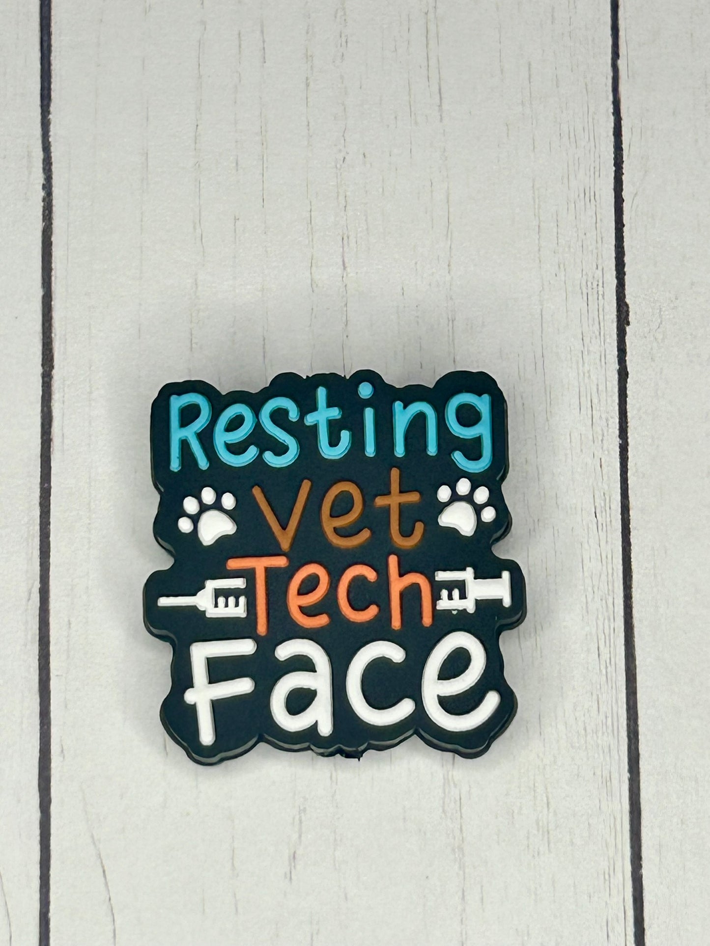 "Resting Vet Tech Face" Focal Bead