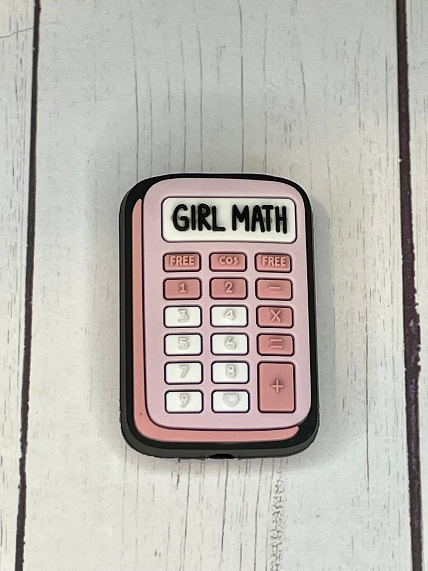 "Girl Math" Focal Bead