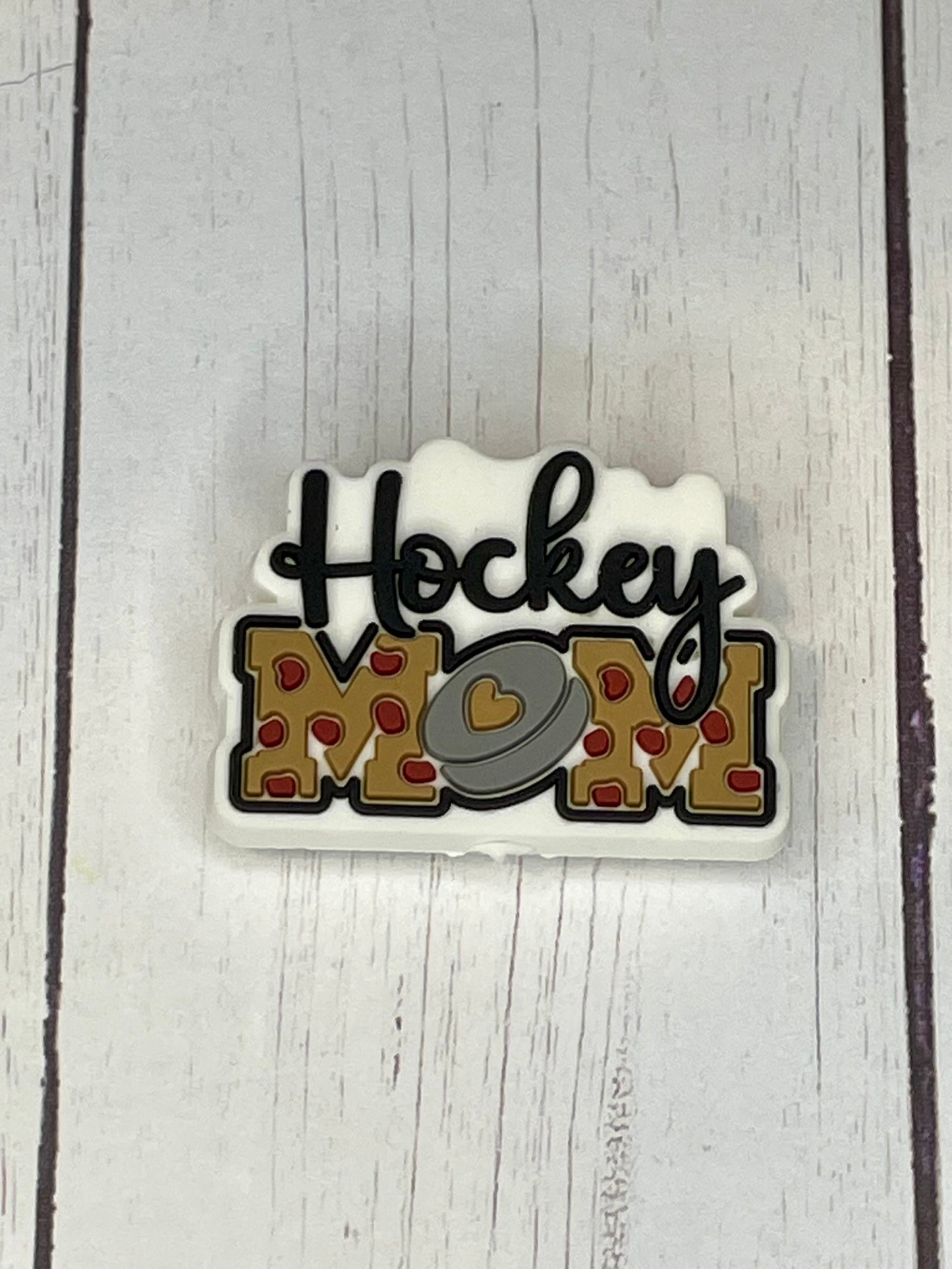 "Hockey Mom" Focal Bead