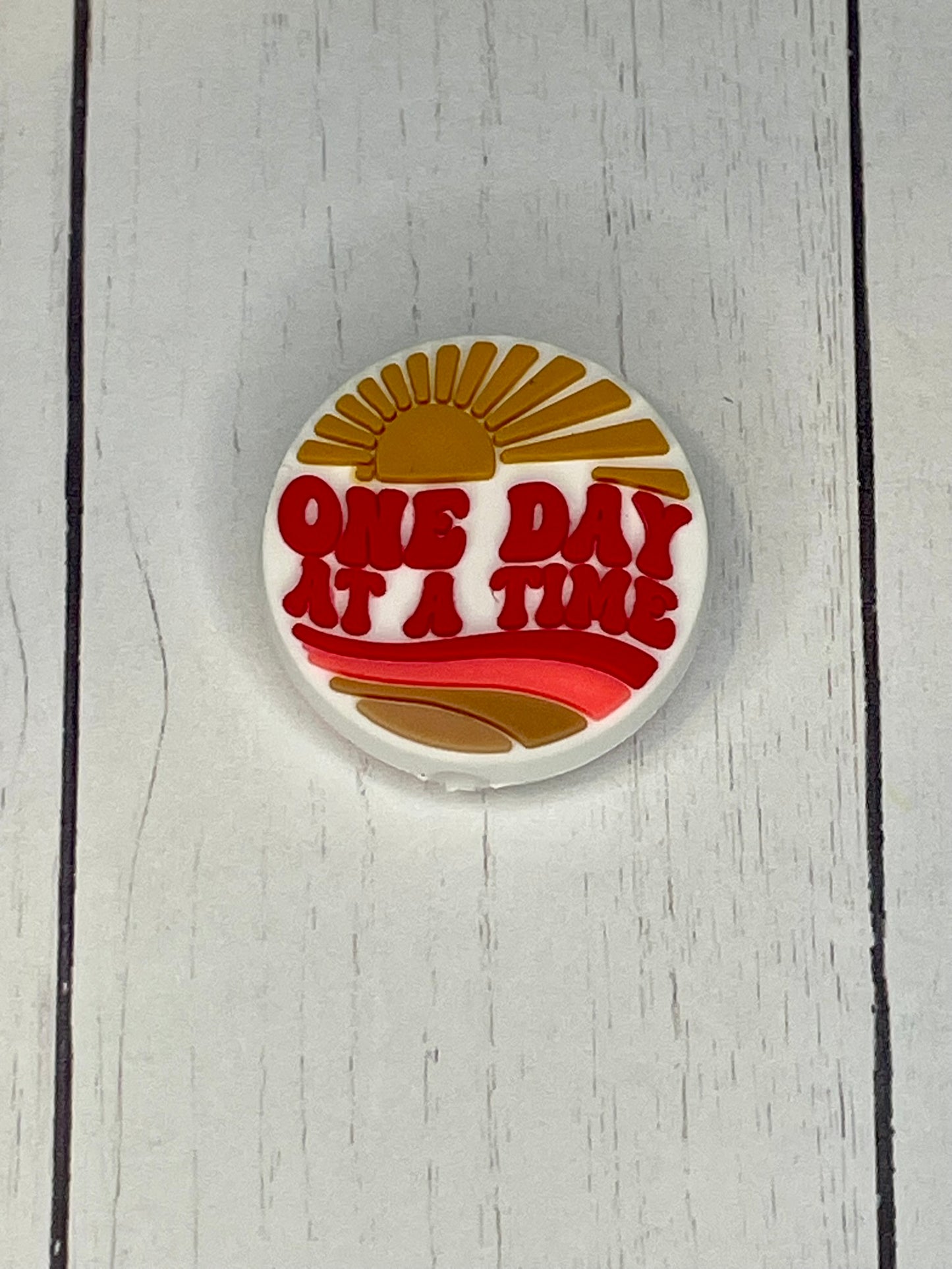 "One Day At A Time" Focal Bead