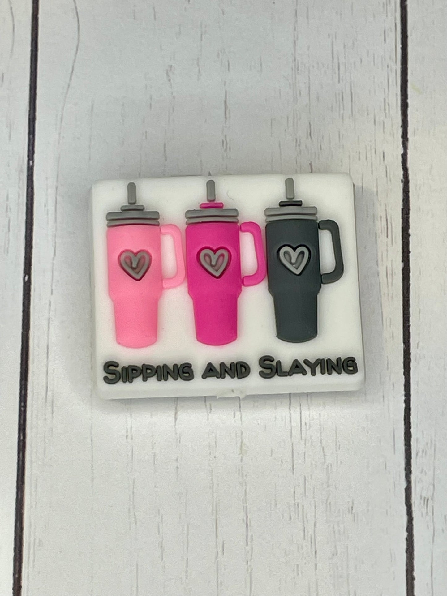 "Sipping and Slaying" Focal Bead
