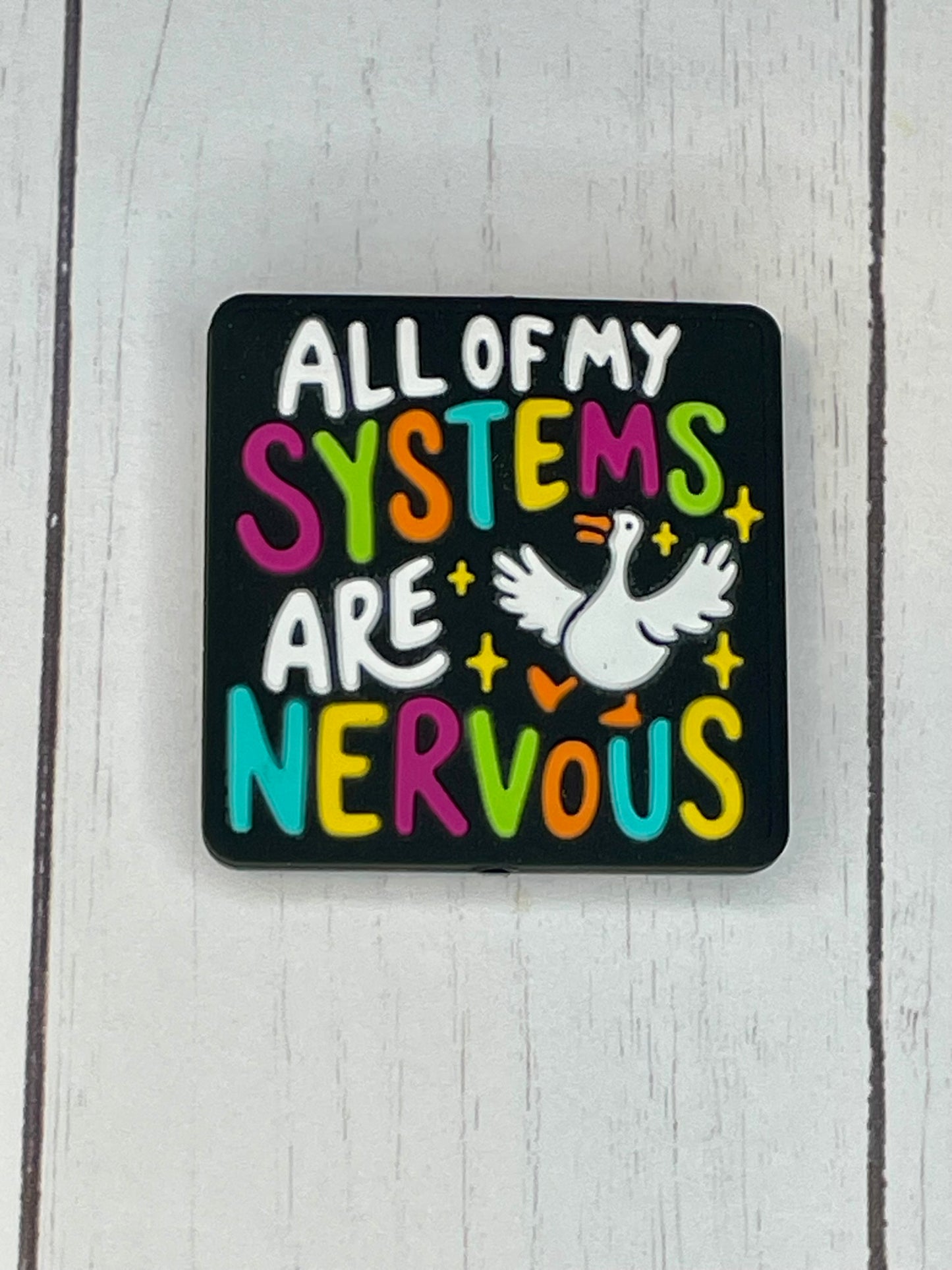 "All Of My Systems Are Nervous" Focal Bead