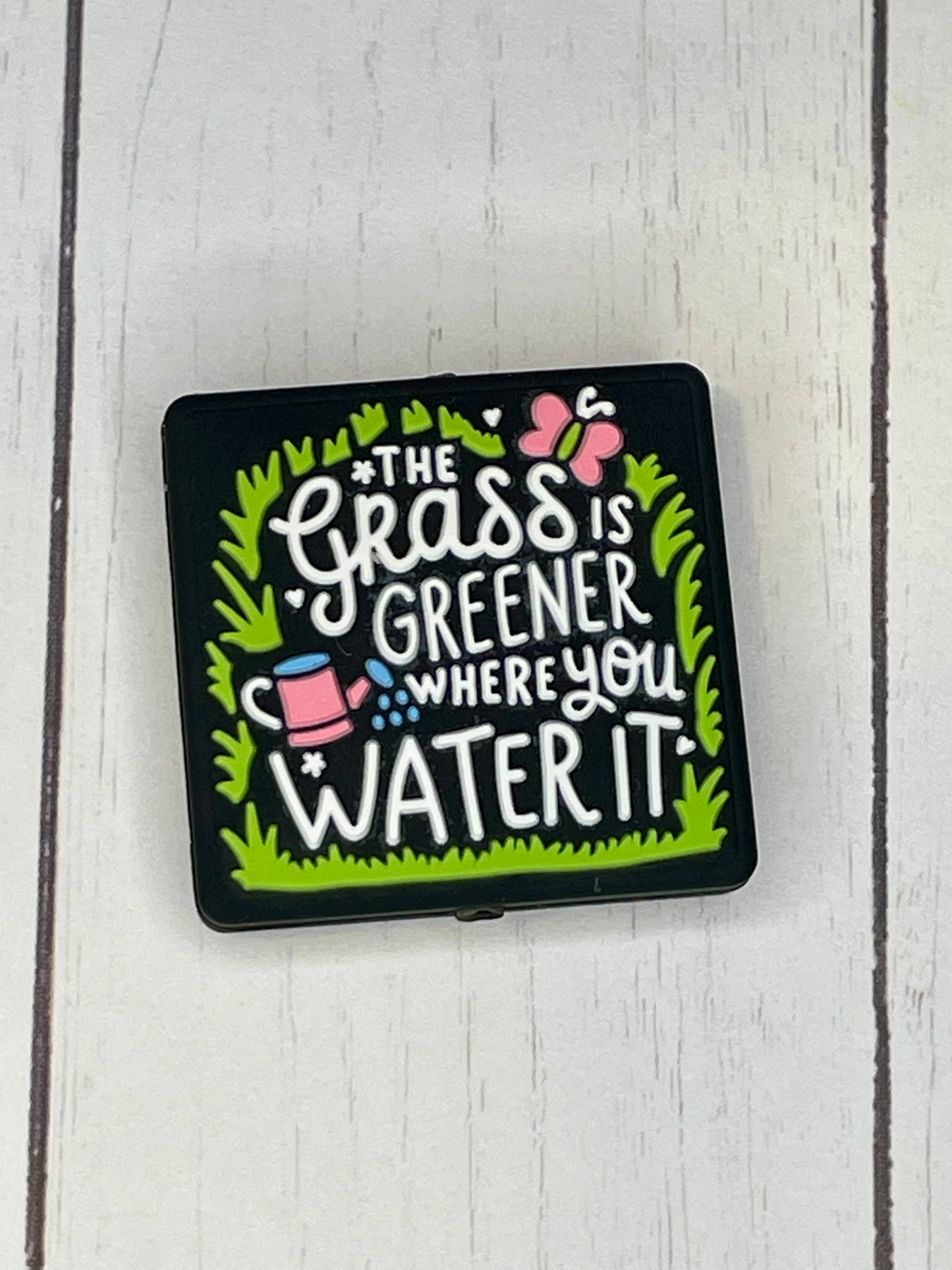 "The Grass is Greener When You Water It" Focal Bead