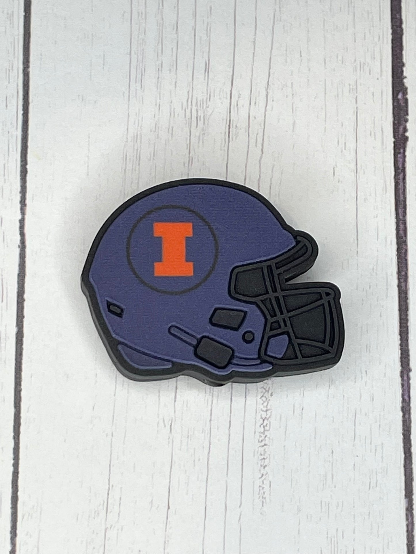 Illini Helmet Focal Bead