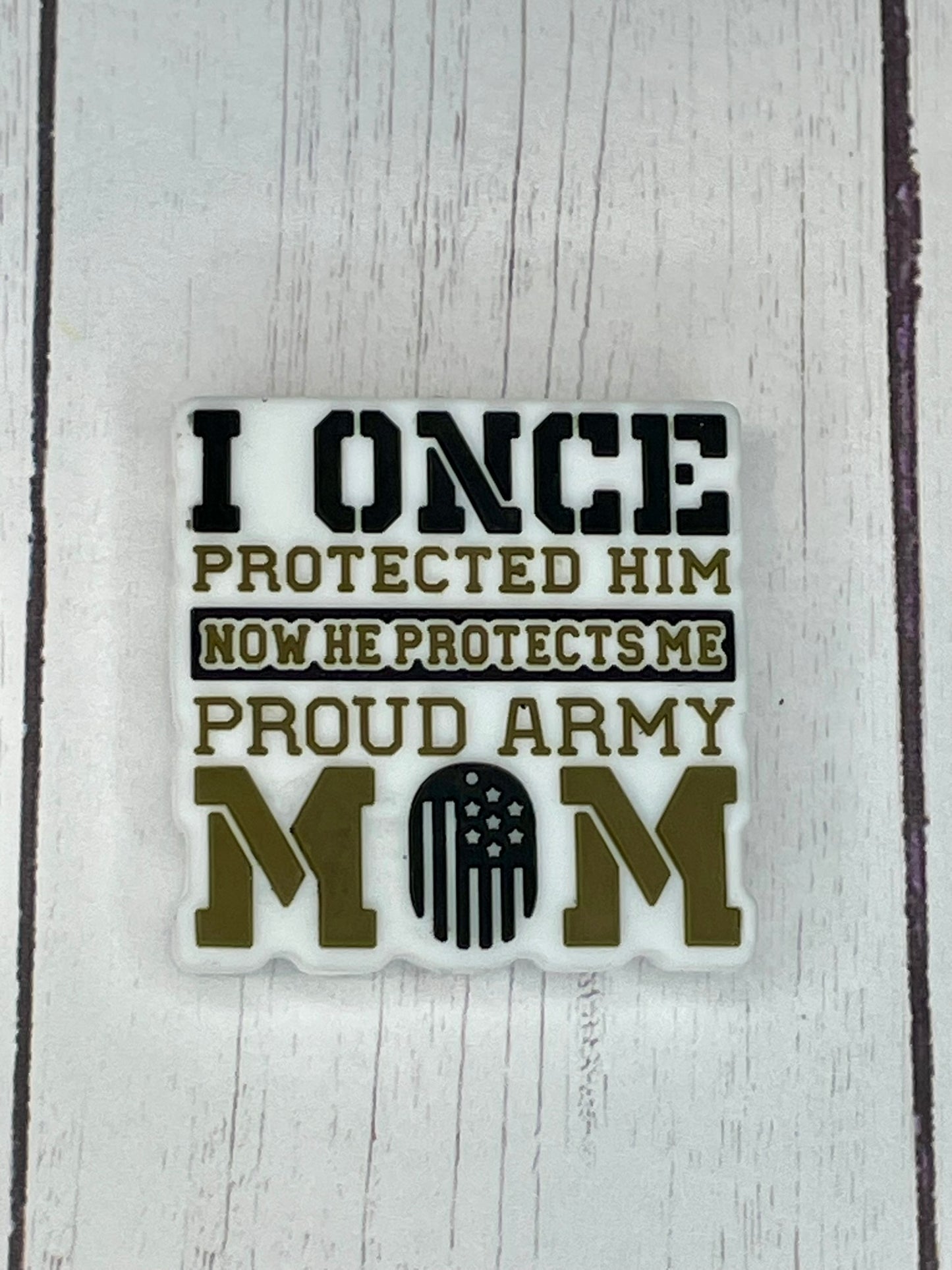 Military Mom Focal Bead