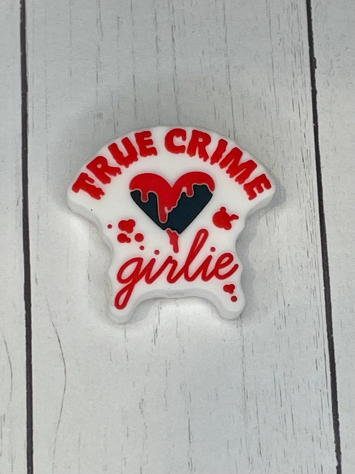 "True Crime Girlie" Focal Bead