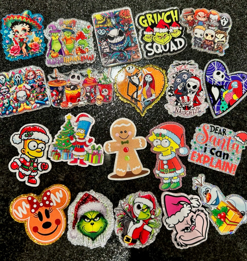 Holiday - Acrylic Flatback Bundle (20pcs)