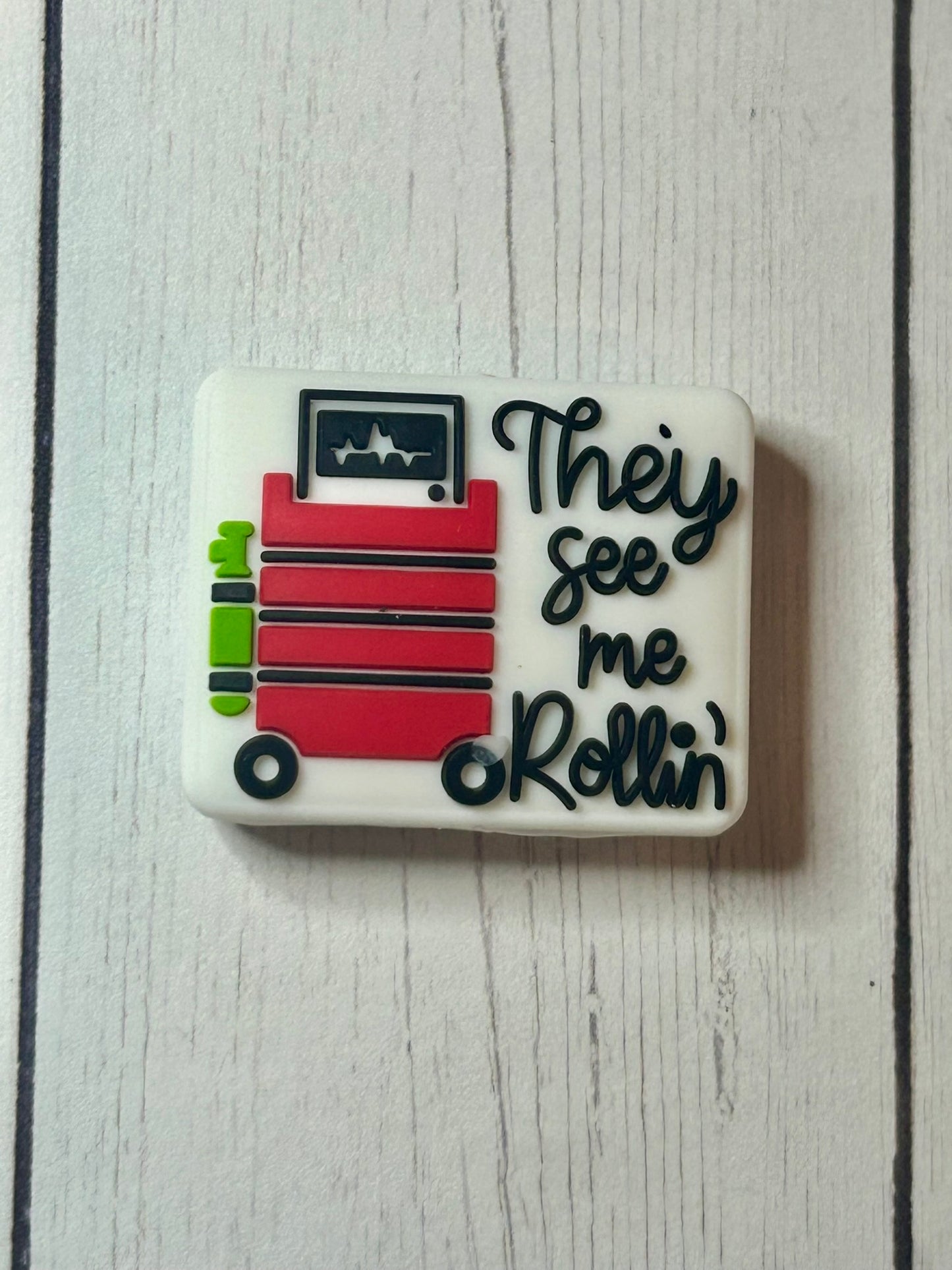 "They See Me Rollin'" Focal Bead
