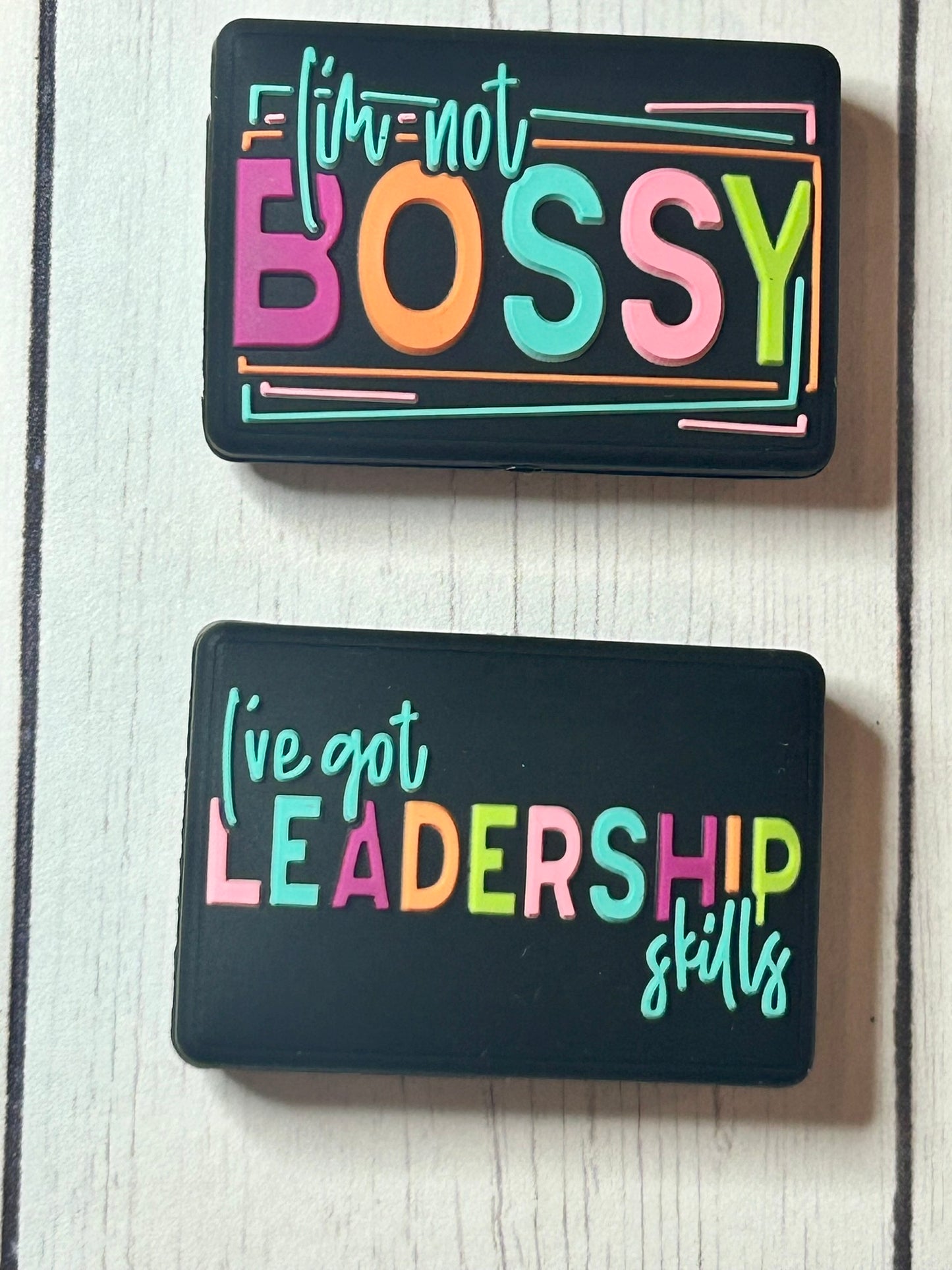 "I'm Not Bossy, I've Got Leadership Skills" Focal Bead