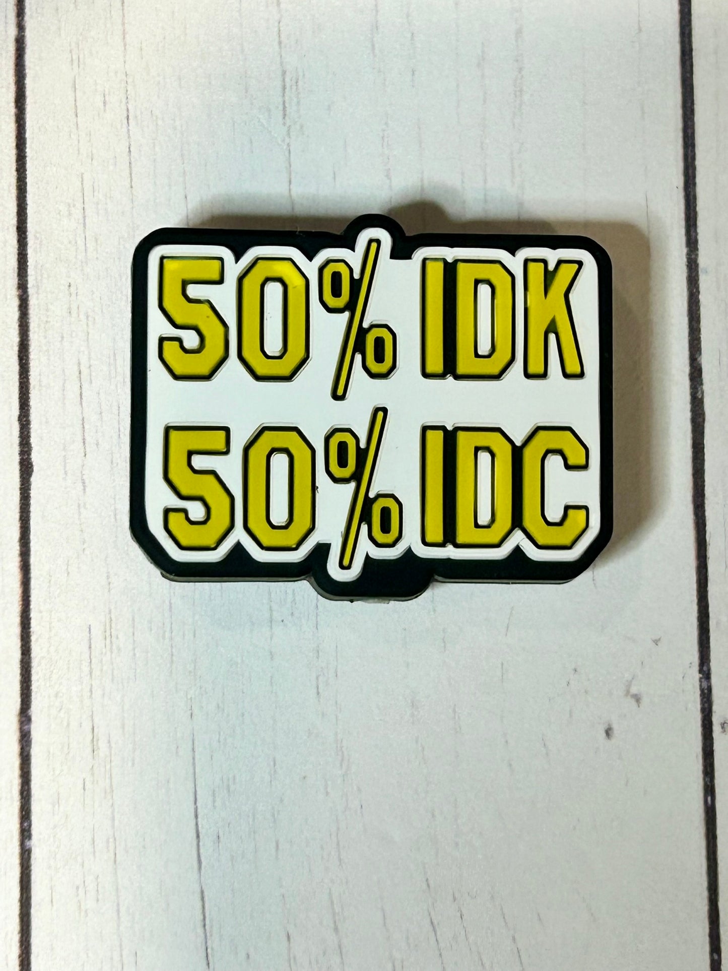 "50% IDK, 50% IDC" Focal Bead