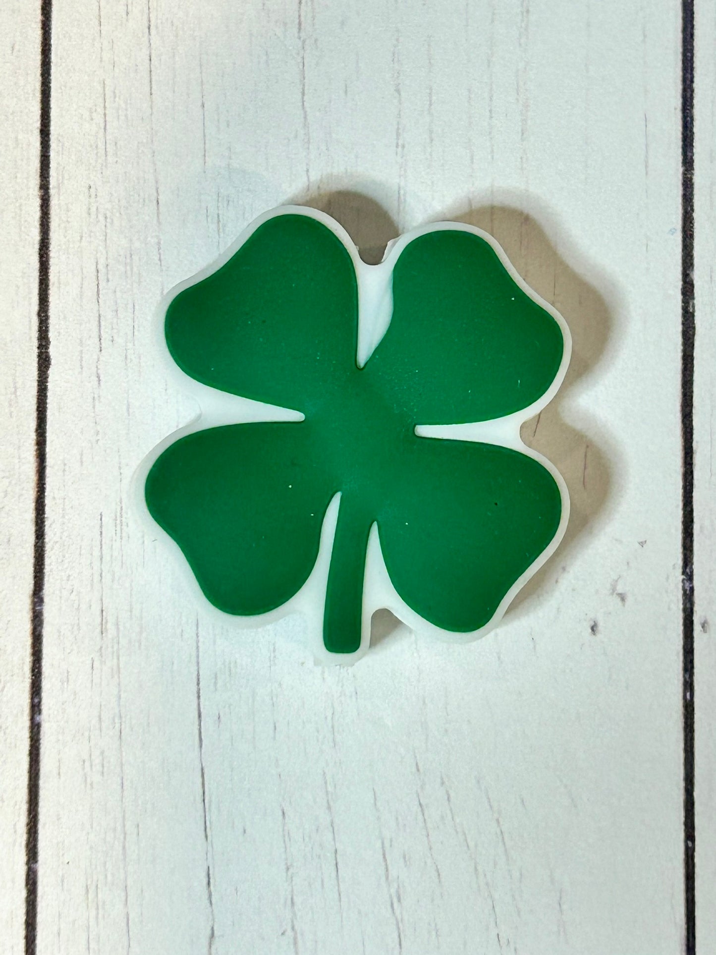 Green Shamrock Focal Bead