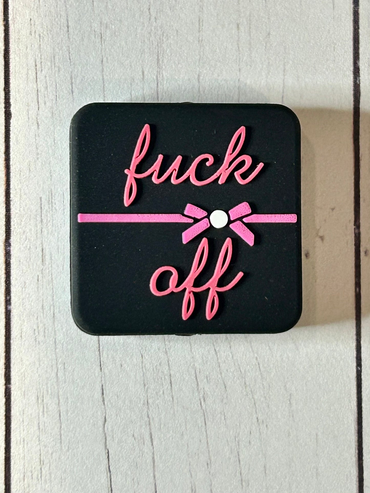 "Fuck Off" Focal Bead