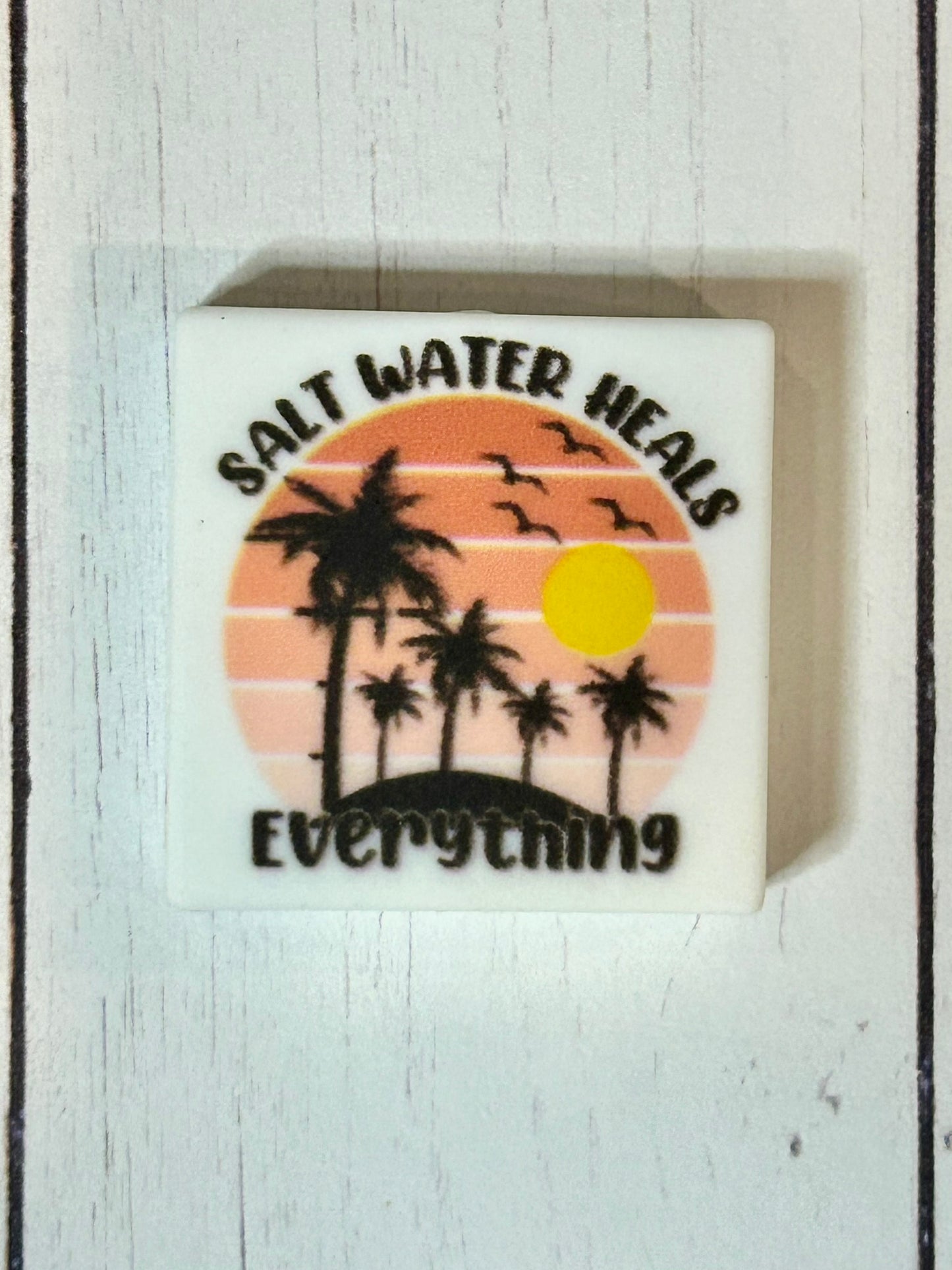 "Salt Water Heals Everything" Focal Bead