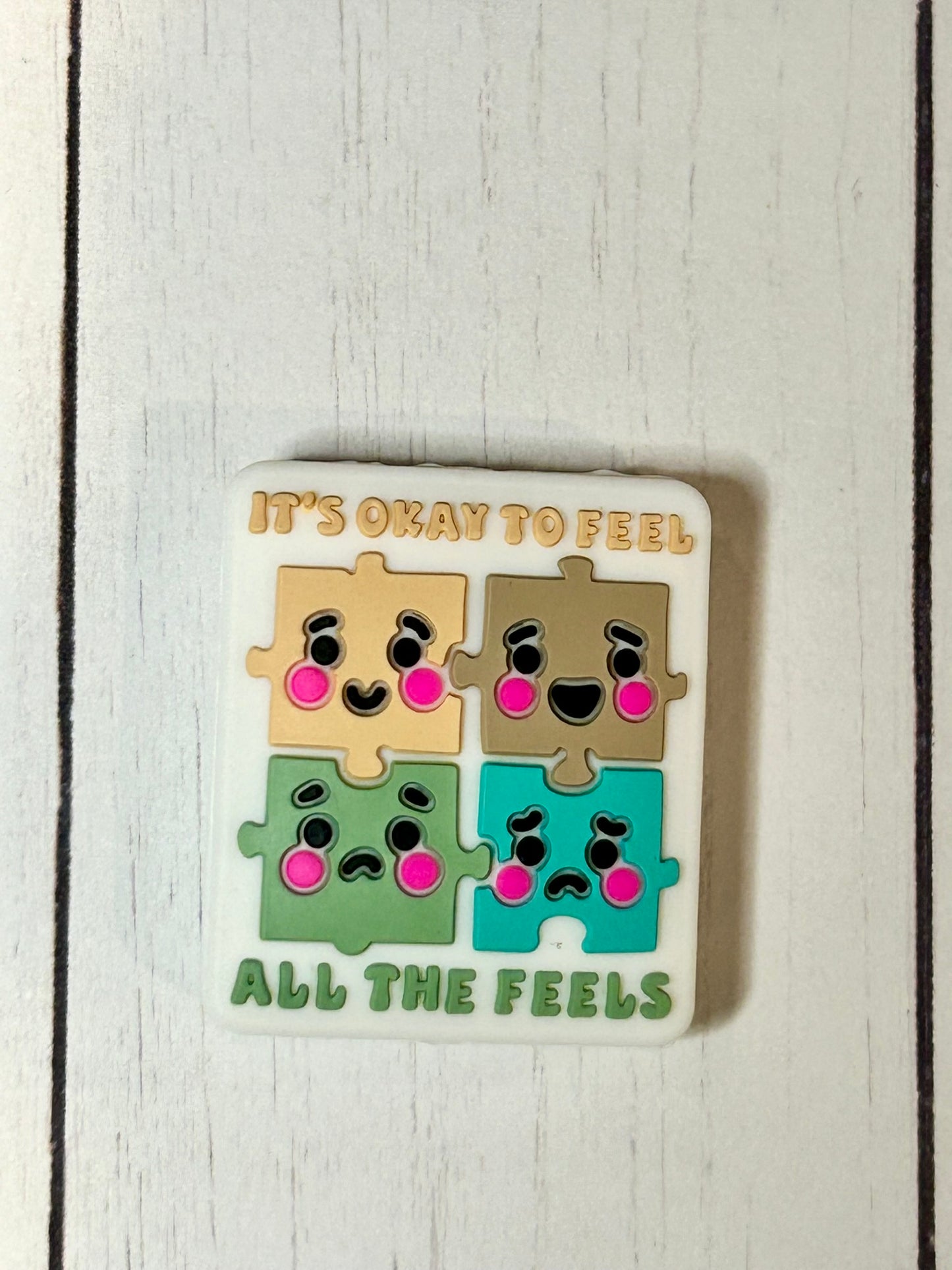 "It's Okay To Feel All The Feels" Focal Bead