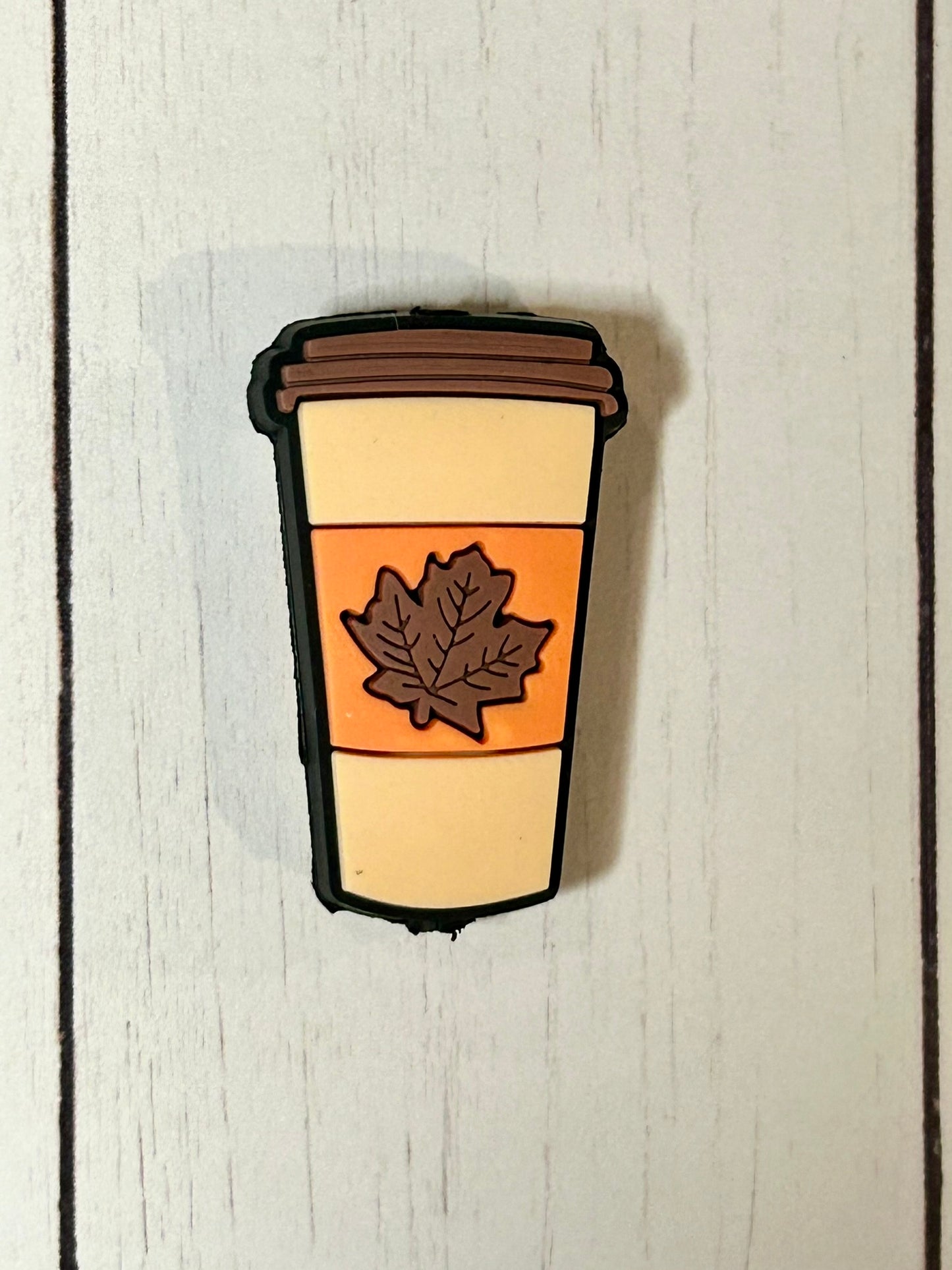 Fall Coffee Cup Focal Bead