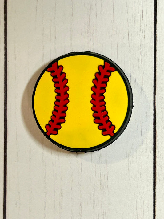 Softball Ball Focal Bead