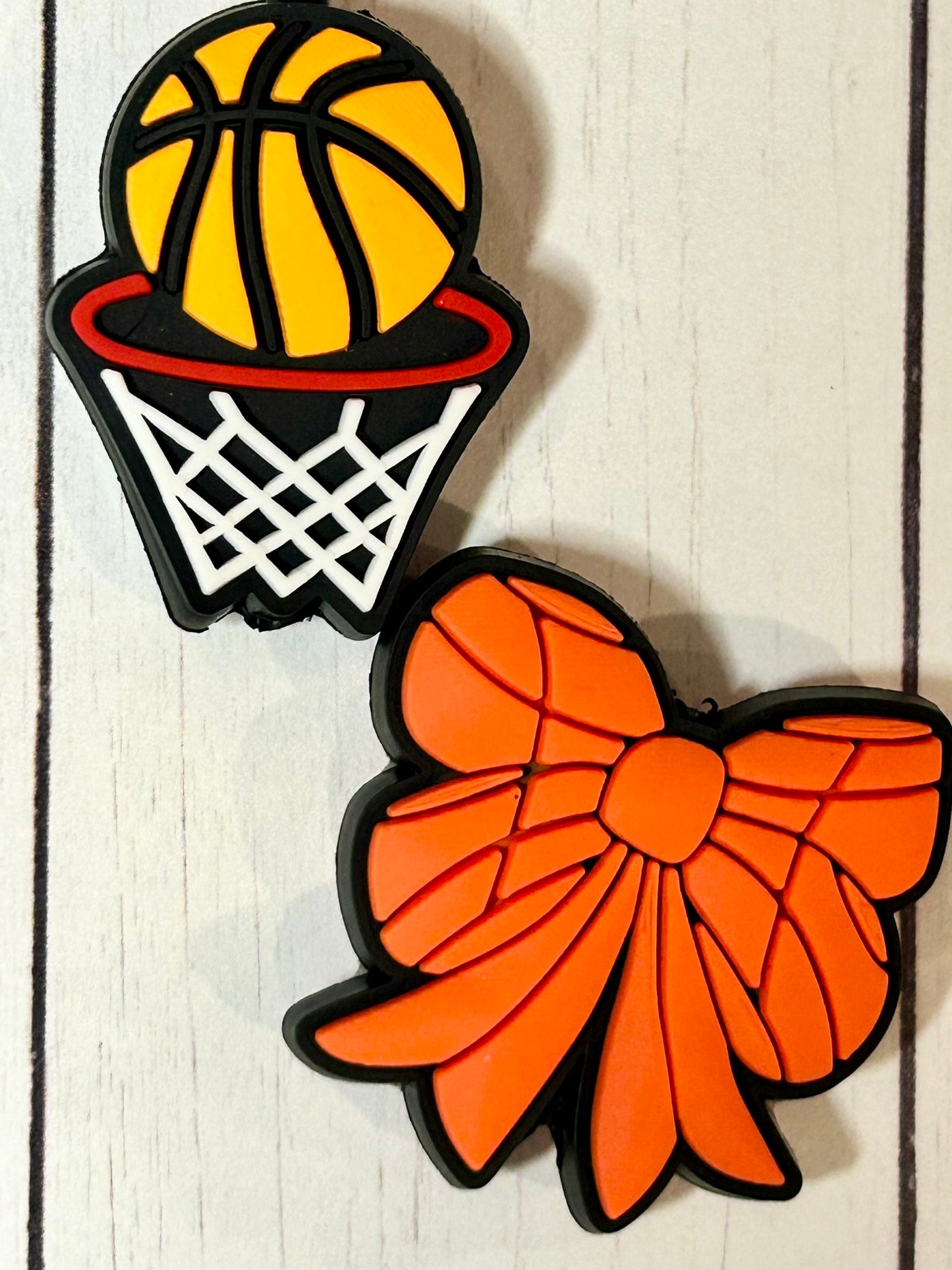 Basketball Bow Focal Bead