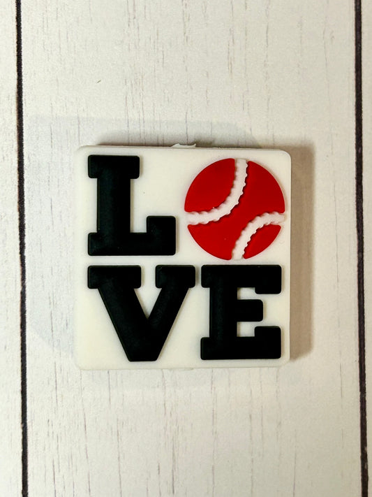 Baseball Love Focal Bead