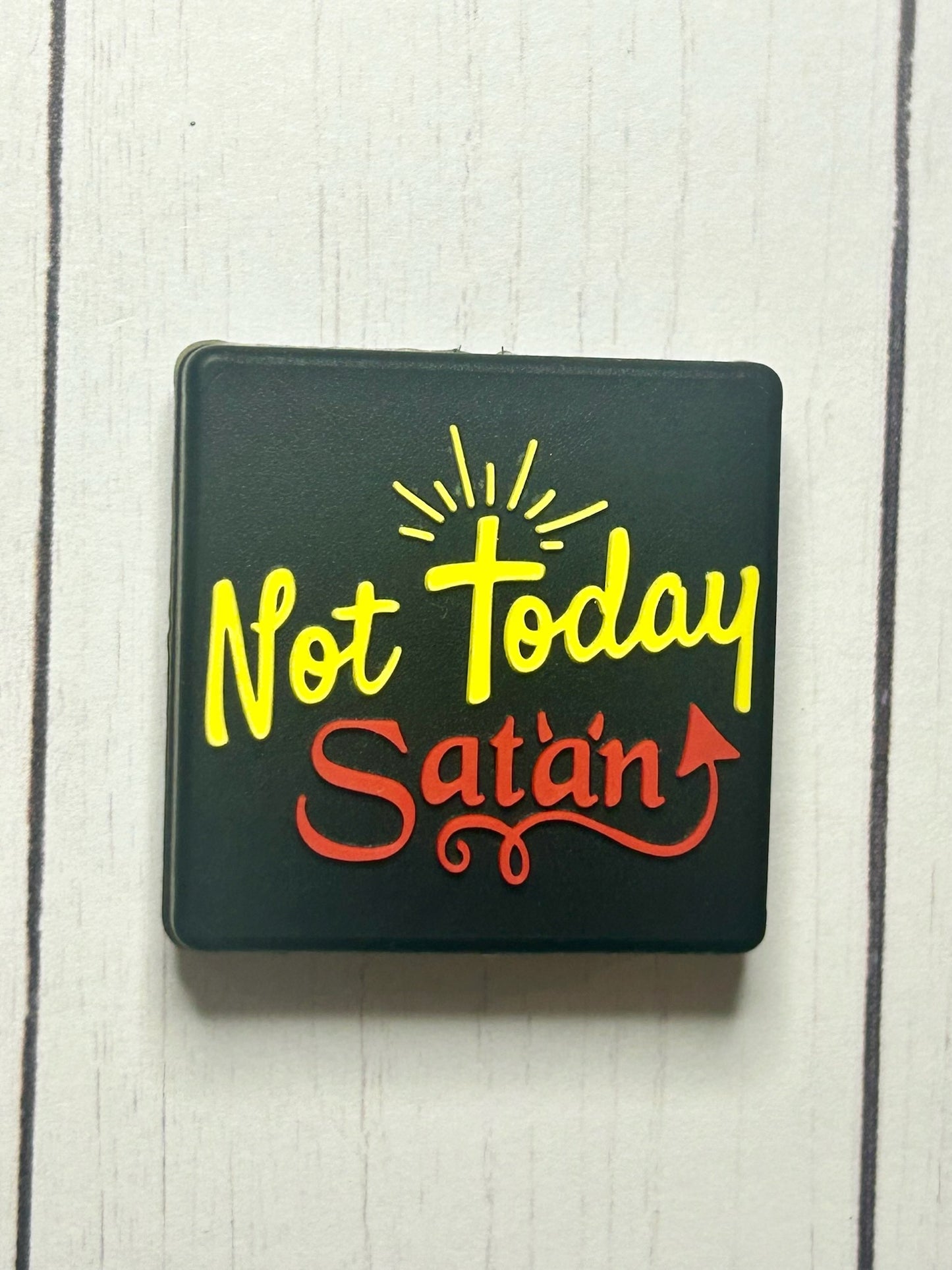 "Not Today Satan" Focal Bead