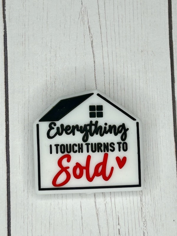 "Everything I Touch, Turns to Gold" Focal Bead