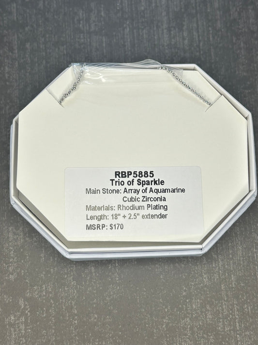 RBP5885 - Trio of Sparkle (Aquamarine)