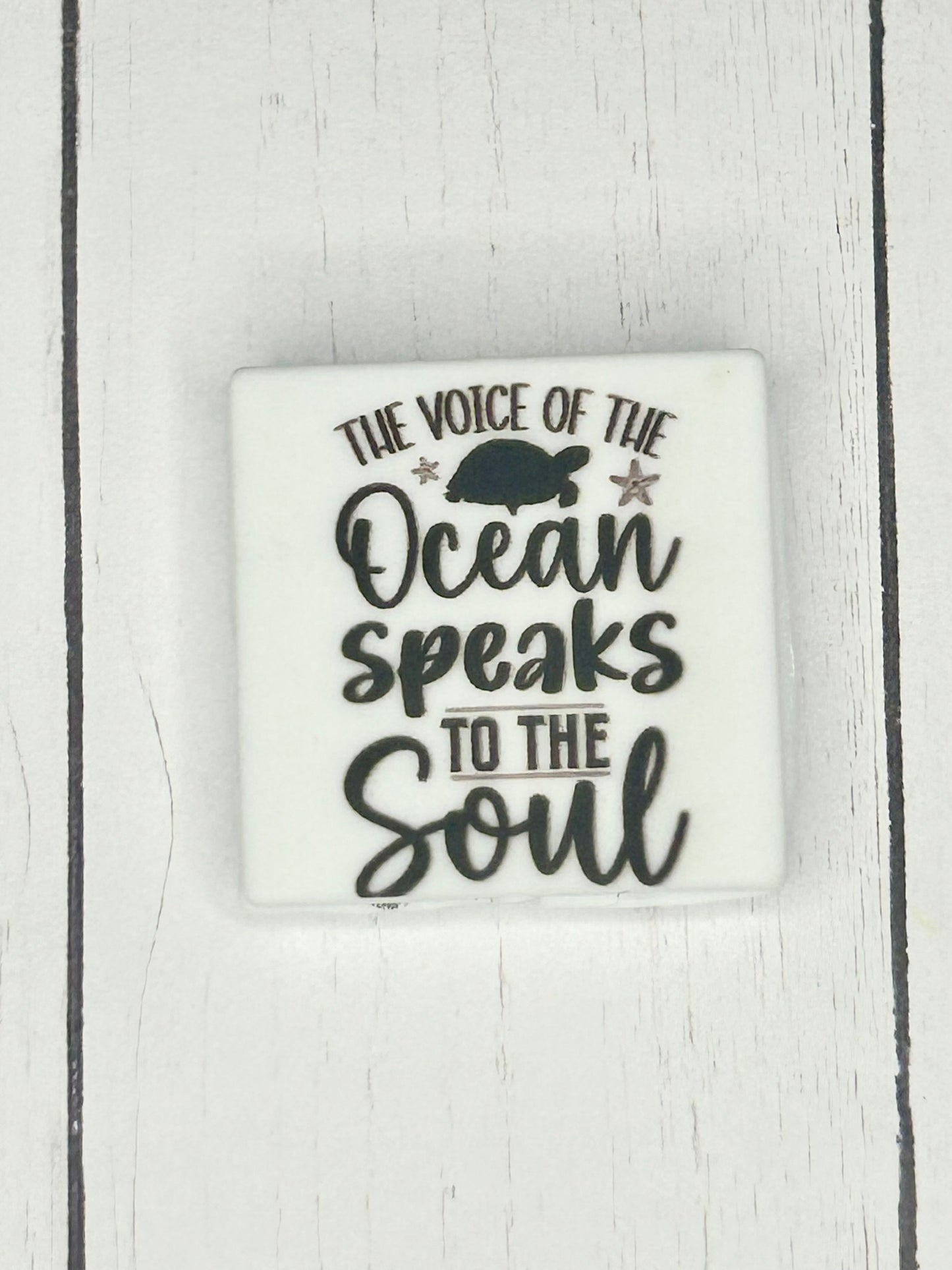 "The Voice Of The Ocean Speaks To The Soul" Focal Bead