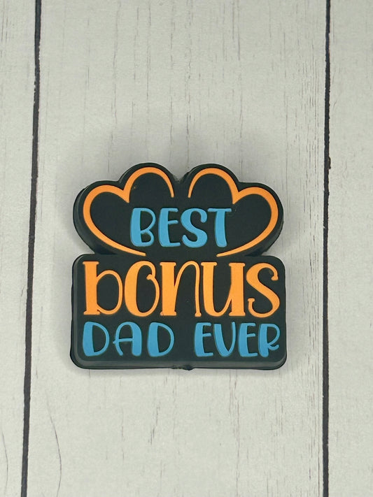 "Best Bonus Mom/Dad Ever" Focal Bead
