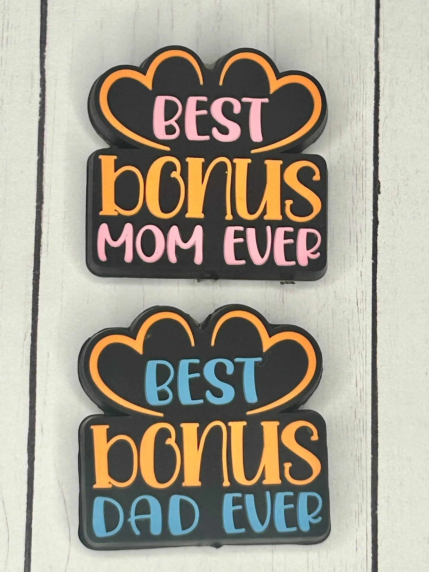 "Best Bonus Mom/Dad Ever" Focal Bead