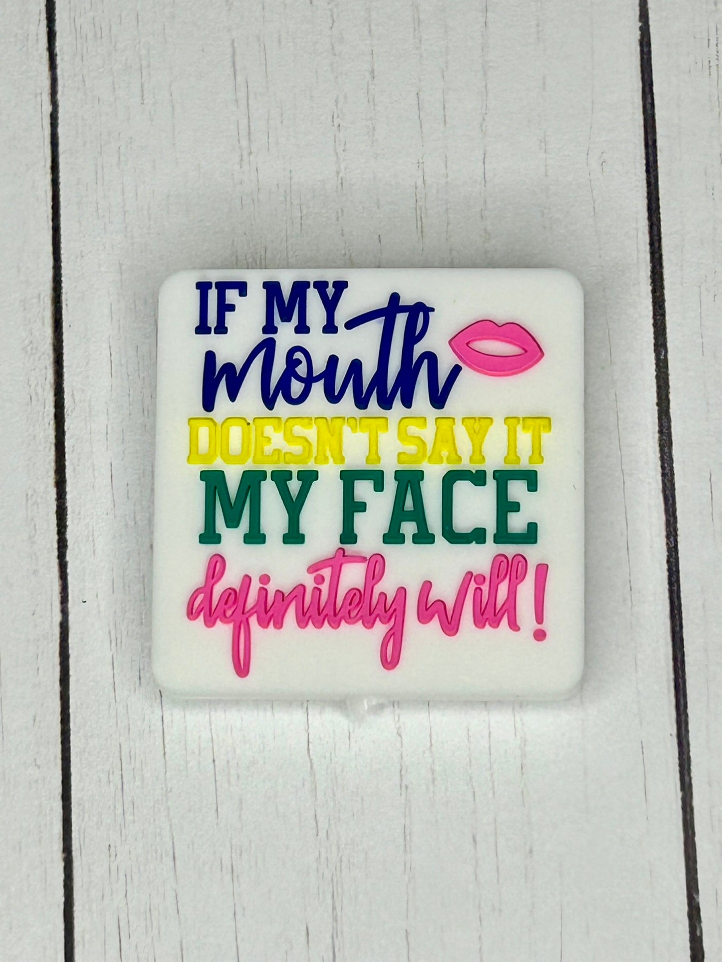 "If My Mouth Doesn't Say It" Focal Bead