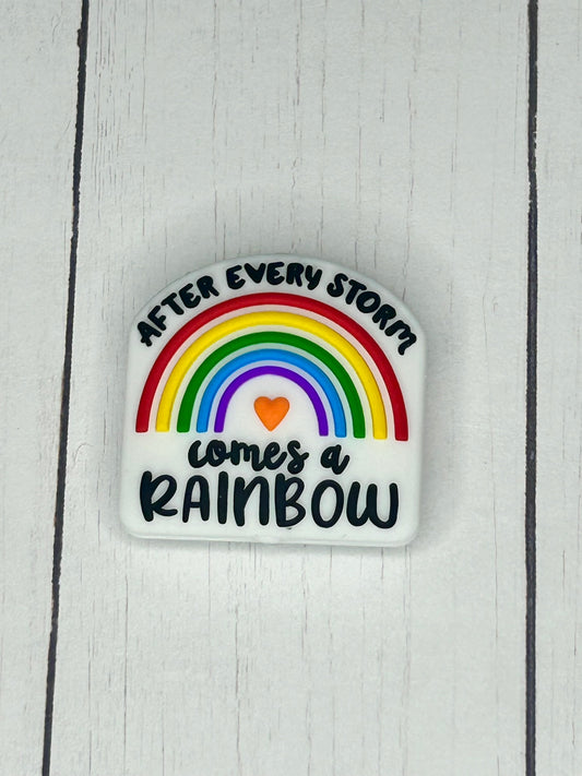 "After Every Storm Comes A Rainbow" - Focal Bead