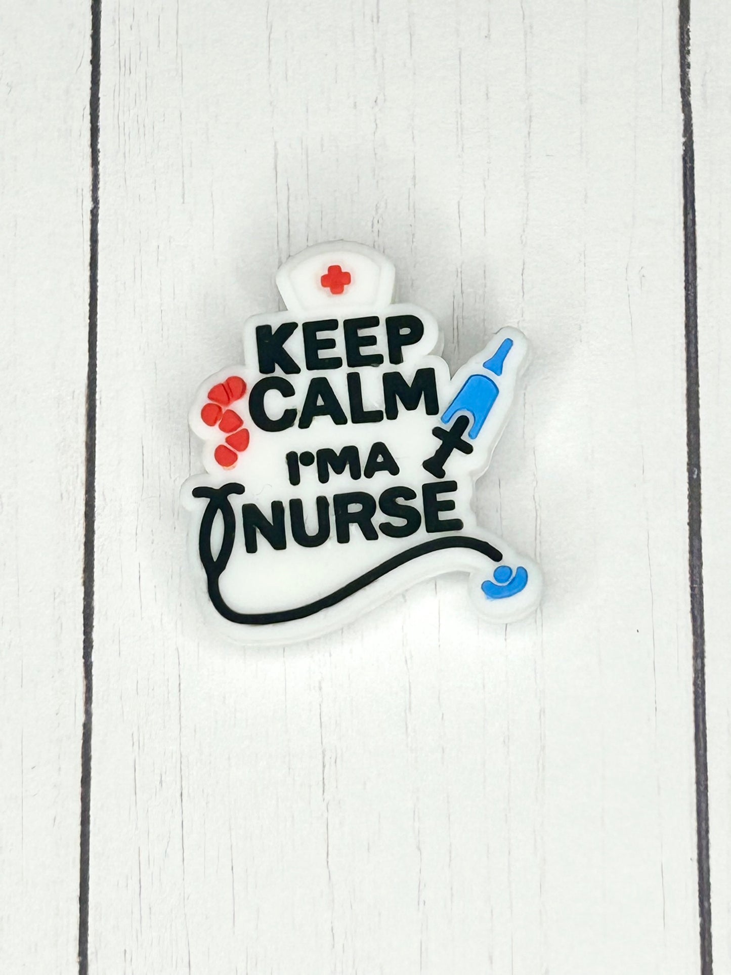 "Keep Calm I'm A Nurse" Focal Bead