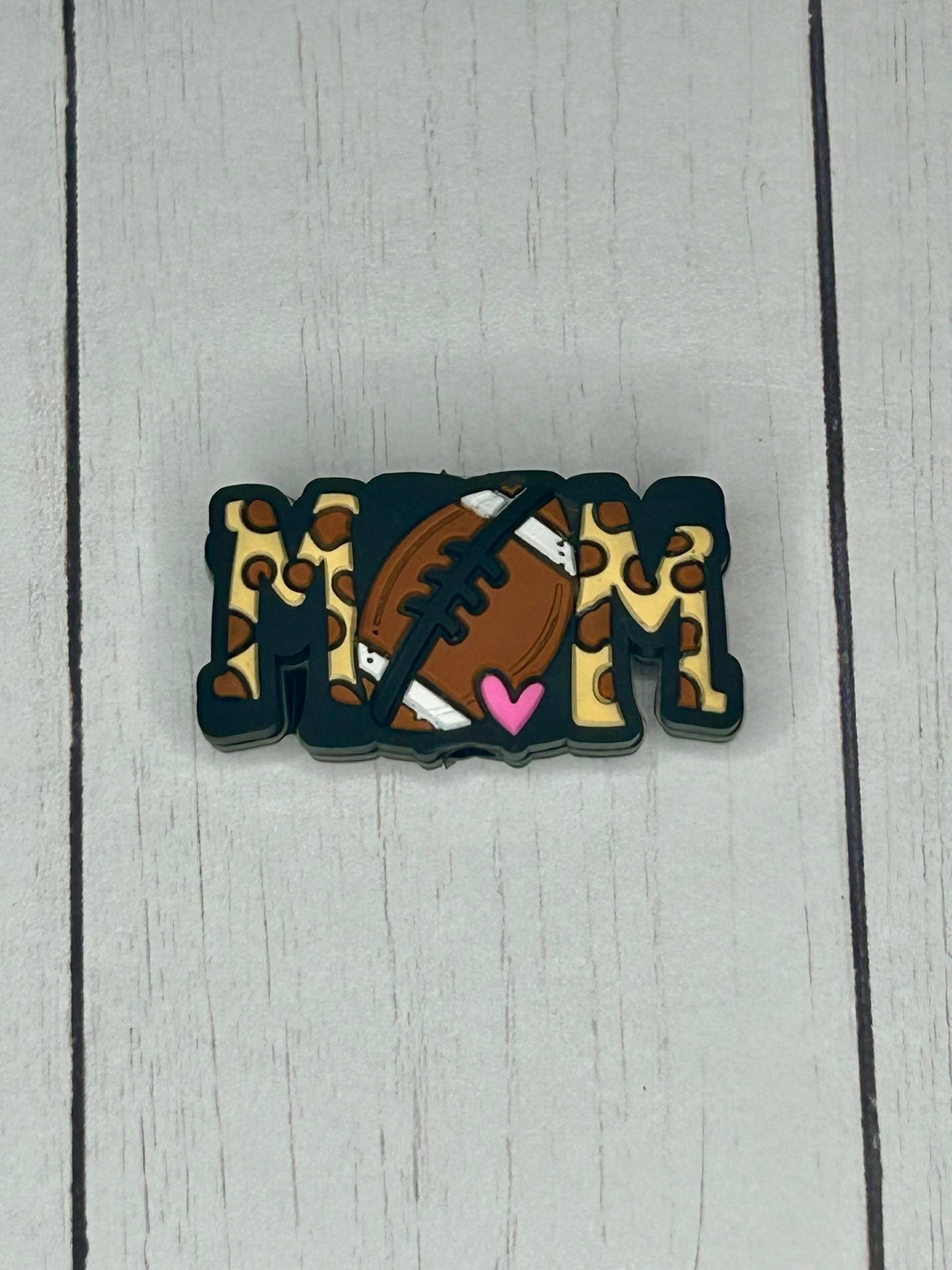 Football Mom Focal Bead