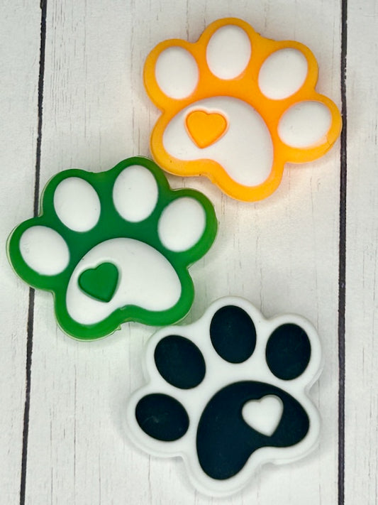 Pet Paw Print Focal Bead