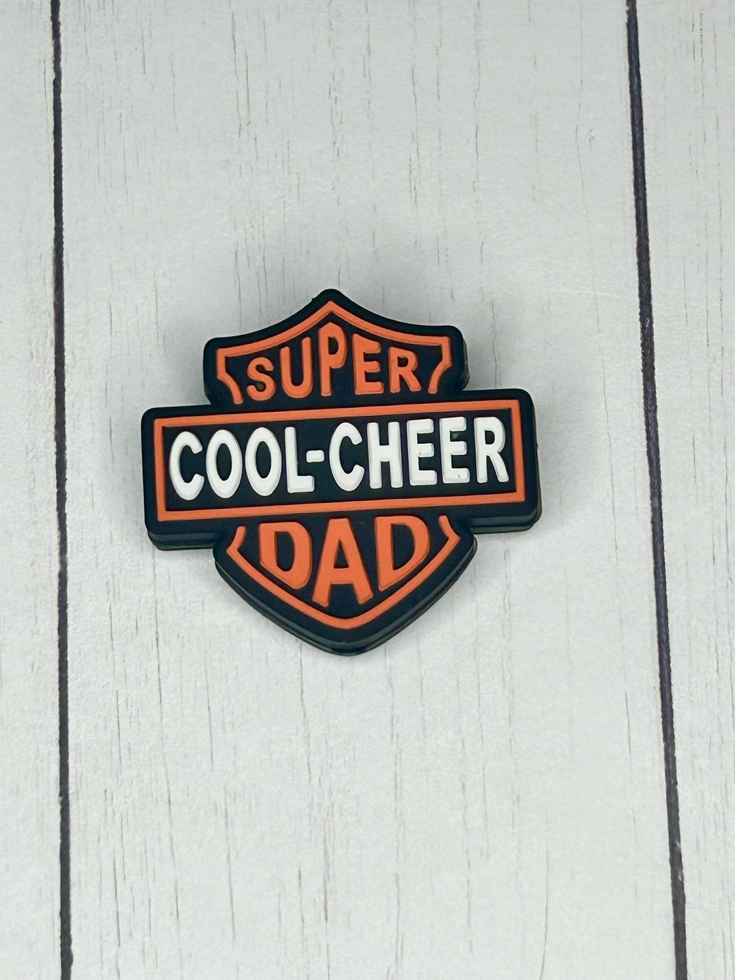 "Super Cool-Cheer Dad" Focal Bead