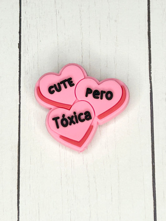 "Cute Pero Toxica" Focal Bead